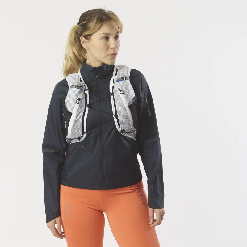 Salomon ADV Skin Cross Season Race Flag Unisex Running Pack in White/Black-4